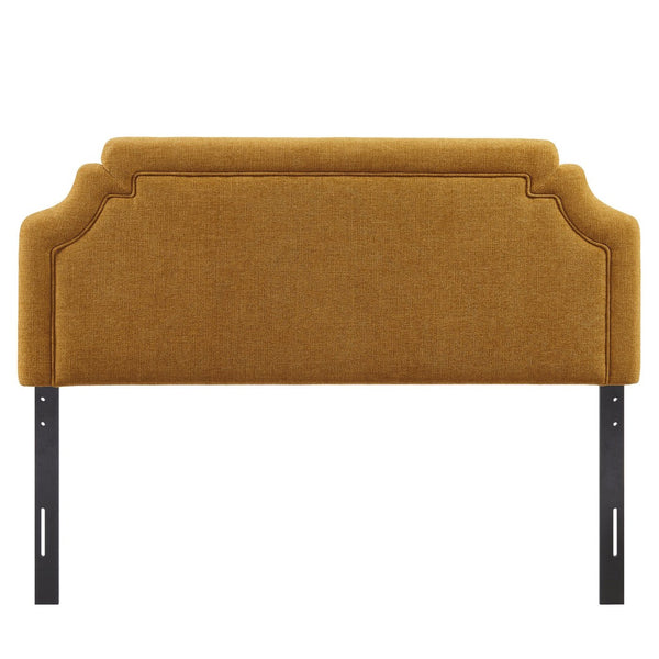 Modway Furniture Magnolia Modway Woven Heathered Queen Headboard Scalloped Upholstered Bedroom Accent Copper MOD-7335-COP