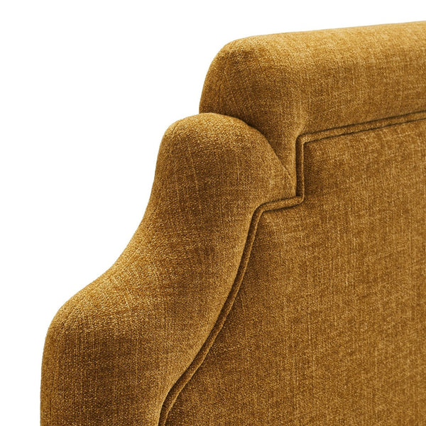 Modway Furniture Magnolia Modway Woven Heathered Queen Headboard Scalloped Upholstered Bedroom Accent Copper MOD-7335-COP