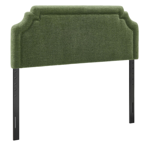 Modway Furniture Magnolia Modway Woven Heathered Queen Headboard Scalloped Upholstered Bedroom Accent Foliage MOD-7335-FOL