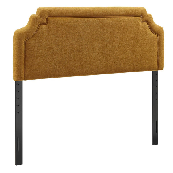Modway Furniture Magnolia Modway Woven Fabric King Headboard Scalloped Cushioned Tailored Bedroom Accent Copper MOD-7336-COP