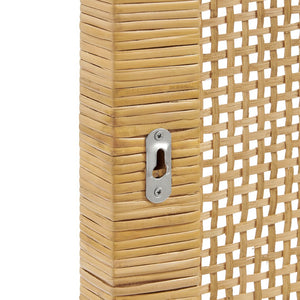 Modway Furniture Sandy Rattan and Mango Wood Wall Mounted Queen Headboard for Coastal Bedrooms MOD-7339-NAT