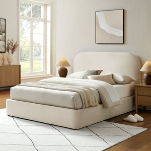 Modway Furniture Keynote Queen Velvet Storage Bed with Curved Headboard and Gas Lift Platform Brown - ALA MOD-7355-ALA