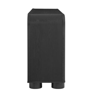 Modway Furniture Bellamy Six Drawer Curved Dresser Mid Century Modern Sculptural Bedroom Storage Piece Black MOD-7379-BLK
