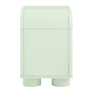 Modway Furniture Bellamy Curved Nightstand with Open Shelf Mid-Century Modern Sculptural Bedroom Piece Green MOD-7384-SAG