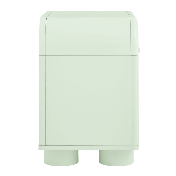Modway Furniture Bellamy Curved Nightstand with Open Shelf Mid-Century Modern Sculptural Bedroom Piece Green MOD-7384-SAG