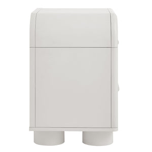 Modway Furniture Bellamy Curved Two Drawer Nightstand with Sculptural Form for Modern Bedrooms White MOD-7385-WHI