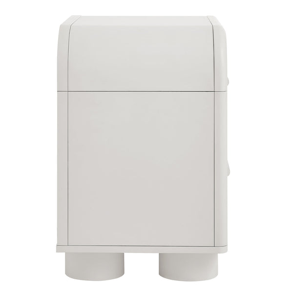 Modway Furniture Bellamy Curved Two Drawer Nightstand with Sculptural Form for Modern Bedrooms White MOD-7385-WHI