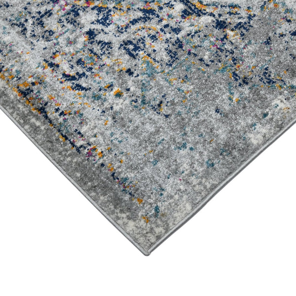 Amer Rugs Montana Moroccan Medallion Power-loom Area Rug - Vibrant Bohemian Design For Stylish Home Décor Gray,Blue Polypropylene Mon110203