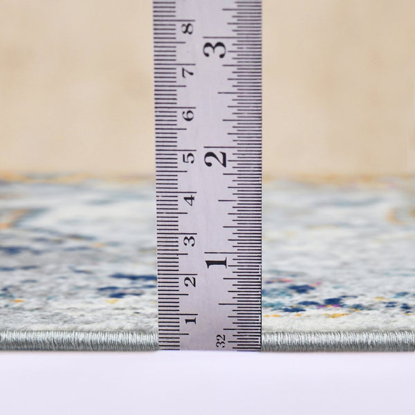 Amer Rugs Montana Moroccan Medallion Power-loom Area Rug - Vibrant Bohemian Design For Stylish Home Décor Gray,Blue Polypropylene Mon110203