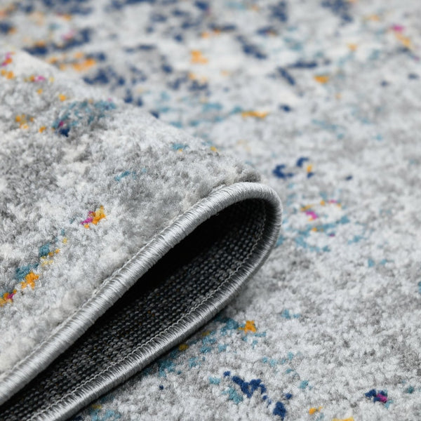 Amer Rugs Montana Moroccan Medallion Power-loom Area Rug - Vibrant Bohemian Design For Stylish Home Décor Gray,Blue Polypropylene Mon110203