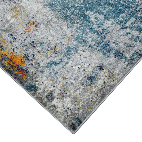 Amer Rugs Montana Contemporary Power-loom Area Rug With Vibrant Urban-inspired Patterns For Stylish Spaces Blue,Pink Polypropylene Mon123305