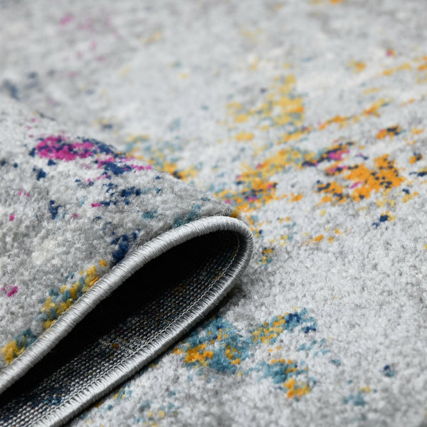 Amer Rugs Montana Contemporary Power-loom Area Rug With Vibrant Urban-inspired Patterns For Stylish Spaces Blue,Pink Polypropylene Mon123305