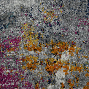 Amer Rugs Montana Contemporary Power-loom Area Rug With Vibrant Urban-inspired Patterns For Stylish Spaces Blue,Pink Polypropylene Mon123305