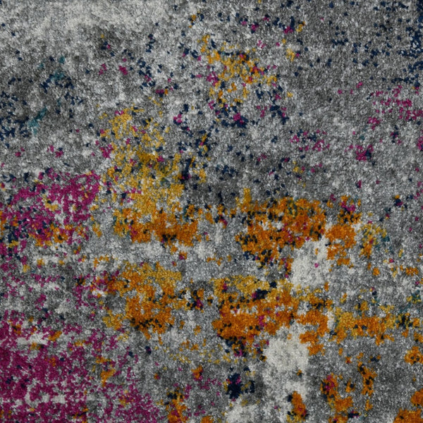 Amer Rugs Montana Contemporary Power-loom Area Rug With Vibrant Urban-inspired Patterns For Stylish Spaces Blue,Pink Polypropylene Mon123305