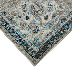 Amer Rugs Montana Moroccan Medallion Power-loom Area Rug - Vibrant Bohemian Design For Stylish Home Décor Teal Polypropylene Mon143305