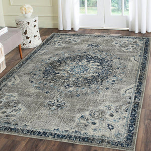 Amer Rugs Montana Moroccan Medallion Power-loom Area Rug - Vibrant Bohemian Design For Stylish Home Décor Teal Polypropylene Mon143305