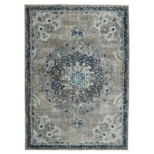 Amer Rugs Montana Moroccan Medallion Power-loom Area Rug - Vibrant Bohemian Design For Stylish Home Décor Teal Polypropylene Mon143305