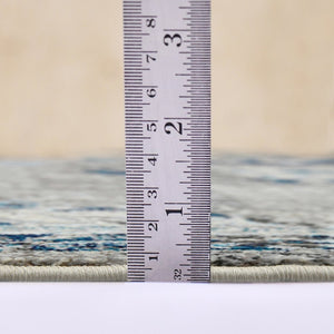 Amer Rugs Montana Moroccan Medallion Power-loom Area Rug - Vibrant Bohemian Design For Stylish Home Décor Teal Polypropylene Mon143305