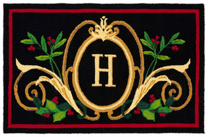 Safavieh Festive Hand Hooked  Rug IIX Black / Multi MON242H-24