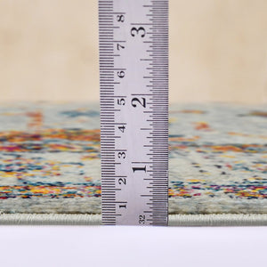 Amer Rugs Montanatransitional Vibrant Urban-inspired Area Rug – Durable Power-loomed Design For Any Room Ivory,Orange Polypropylene Mon53305