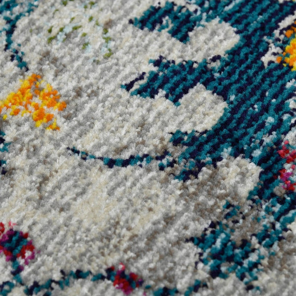 Amer Rugs Montanatransitional Vibrant Botanical Power-loom Area Rug – Brighten Your Space With Style! Ivory,Orange Polypropylene Mon75376