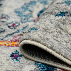 Amer Rugs Montanatransitional Vibrant Botanical Power-loom Area Rug – Brighten Your Space With Style! Ivory,Orange Polypropylene Mon75376