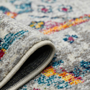 Amer Rugs Montanatransitional Vibrant Botanical Power-loom Area Rug – Brighten Your Space With Style! Ivory,Orange Polypropylene Mon75376