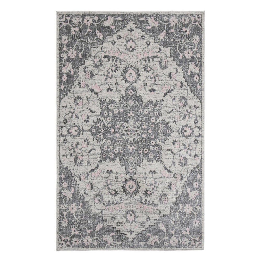 Amer Rugs Montana Moroccan Medallion Power-loom Area Rug - Vibrant Bohemian Design For Stylish Home Décor Gray Polypropylene Mon80203