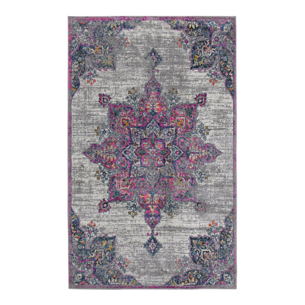 Amer Rugs Montana Moroccan Medallion Power-loom Area Rug - Vibrant Bohemian Design For Stylish Home Décor Pink Polypropylene Mon93305