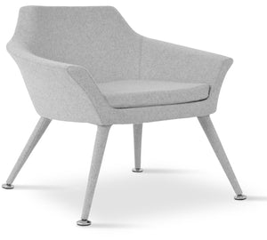 Soho Concept Langham Lounge Armchair - Stylish Steel Frame With Bronze Seat, Durable Upholstery & 10-year Guarantee Silver  Soho-concept-dining-chair-12260