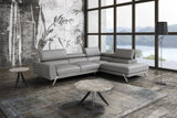 Mood Grey Leather Sectional