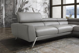 Mood Grey Leather Sectional