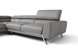 Mood Grey Leather Sectional