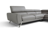 Mood Grey Leather Sectional