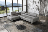 Mood Grey Leather Sectional