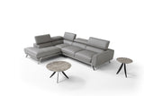 Mood Grey Leather Sectional