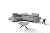 Mood Grey Leather Sectional