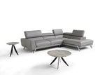 Mood Grey Leather Sectional