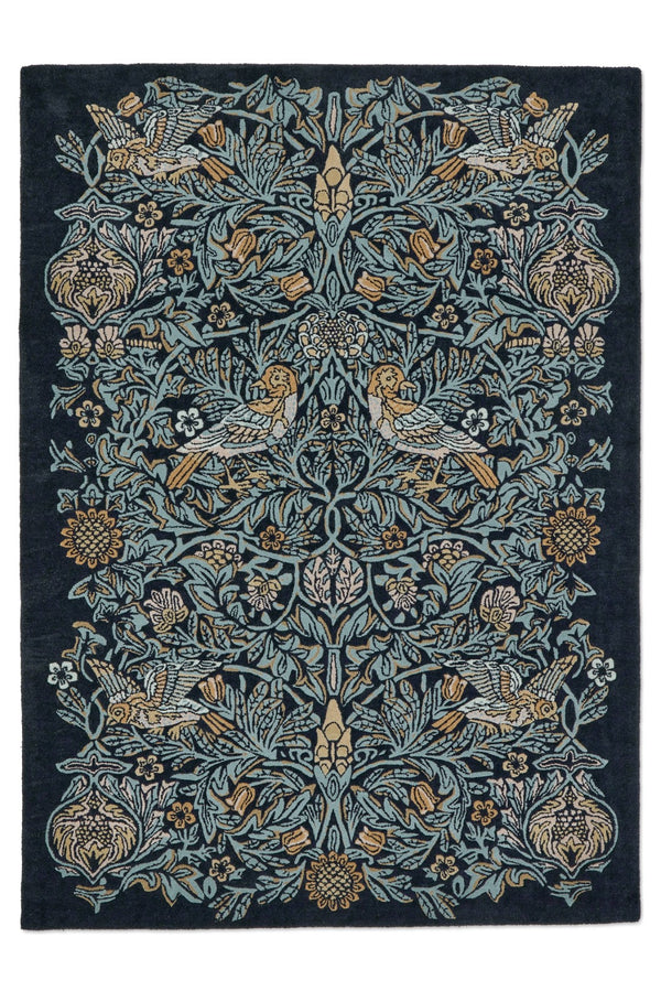 Brink & Campman Morris & Co Bird Blue/Yellow 8'2" x 11'6"