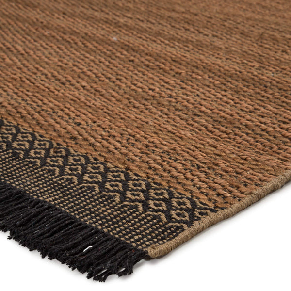 Jaipur Living Jaipur Living Saanvi Handwoven Jute Area Rug Geometric Border Fringe Bohemian Accent Tan 8'X10' RUG146054