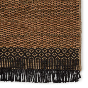 Jaipur Living Jaipur Living Saanvi Handwoven Jute Area Rug Geometric Border Fringe Bohemian Accent Tan 8'X10' RUG146054