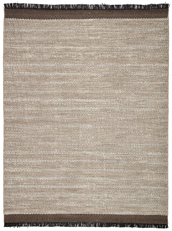 Jaipur Living Jaipur Living Saanvi Handwoven Jute Area Rug Geometric Border Fringe Bohemian Accent White 9'X12' RUG146087