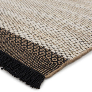 Jaipur Living Jaipur Living Saanvi Handwoven Jute Area Rug Geometric Border Fringe Bohemian Accent White 9'X12' RUG146087