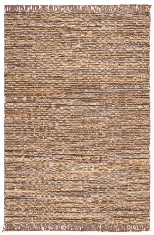 Jaipur Living Jaipur Living Handwoven Jute Area Rug Bohemian Flatweave with Fringe for Room 10' x 14' RUG146093