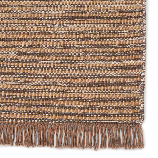 Jaipur Living Jaipur Living Handwoven Jute Area Rug Bohemian Flatweave with Fringe for Room 10' x 14' RUG146093