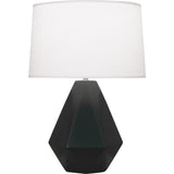 Matte Obsidian Delta Table Lamp