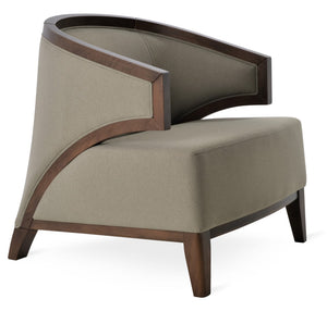 Soho Concept Mostar Armchair – Luxurious Velvet & Boucle Fabric, Walnut Finish, 10-year Guarantee On Comfort! Beige  Soho-concept-dining-chair-12273