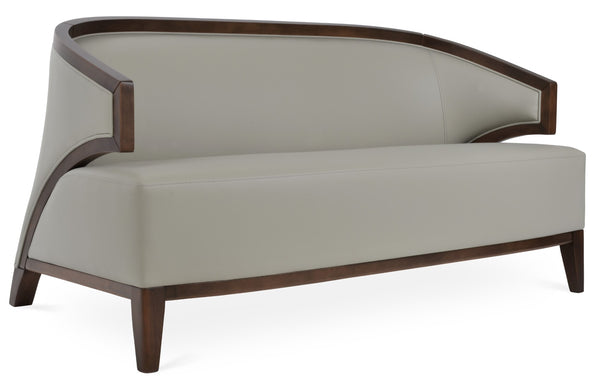 Soho Concept Mostar Sofa - Elegant Solid Beech Wood With Versatile Upholstery Options & 10-year Guarantee, Light Grey Walnut,Light Grey  Soho-concept-dining-chair-13541