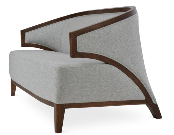 Soho Concept Mostar Sofa - Elegant Camira Blazer Wool, 10-year Guarantee, Durable Beech Wood Frame, Made In Turkey Silver  Soho-concept-dining-chair-13537