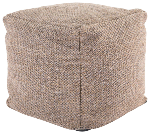 Jaipur Living Jaipur Living Woven Polypropylene Cube Pouf Weather Resistant Indoor Outdoor Accent POF100422